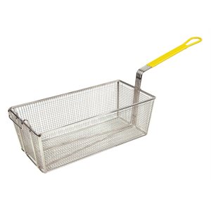 Panier a frire manche jaune 17 pox8 1 / 4 po x6 po h