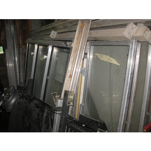 Porte de chambre froide vitrée avec cadre set de 2